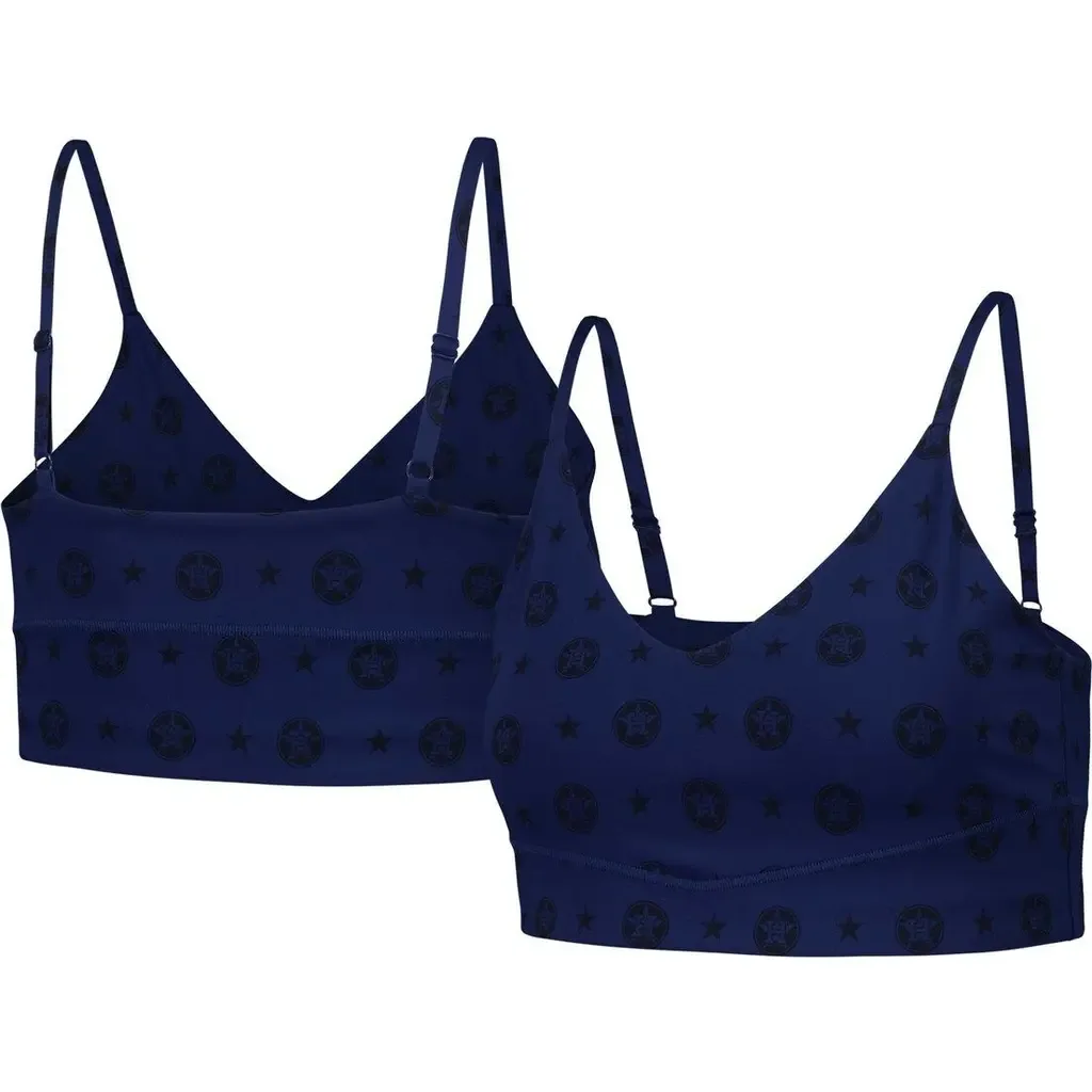 Terez Navy Houston Astros Active Bra by Terez