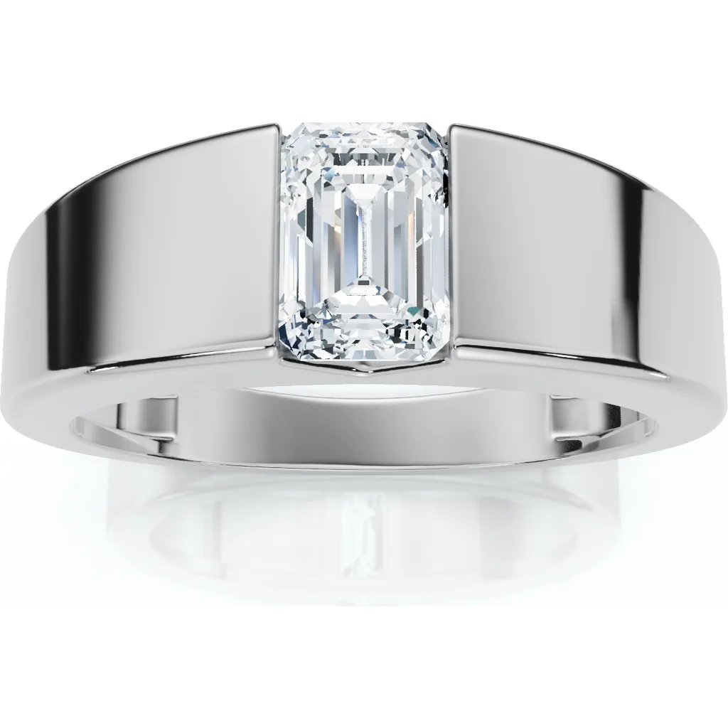 1Ct Emerald Cut Diamond Wedding Anniversary Ring 14k Gold or Platinum by Bliss Diamond