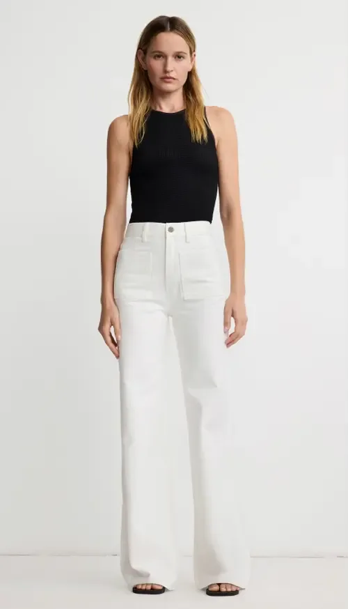 Dove High Rise Wide Leg Jean by Smythe