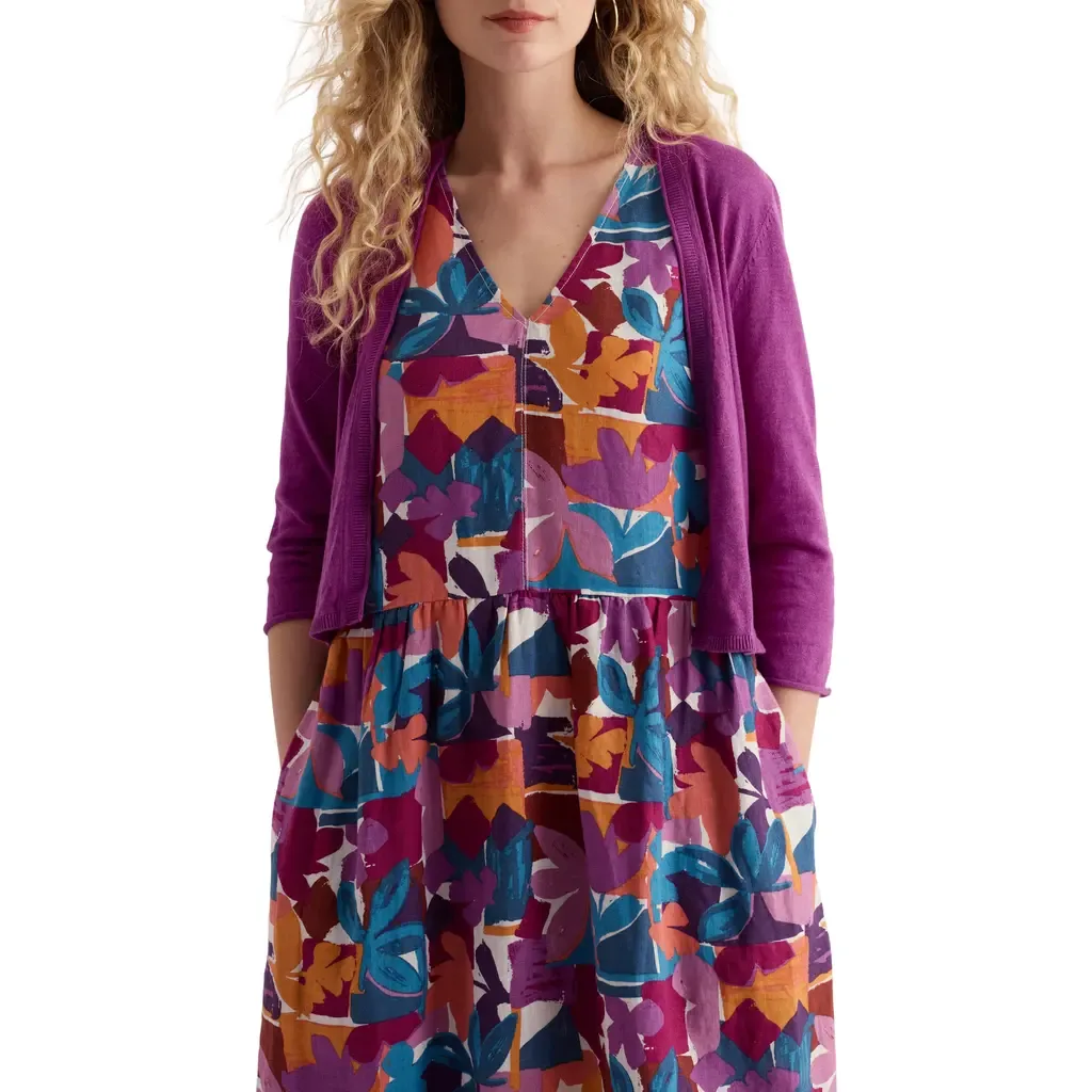 Vanessa Open Front Organic Cotton Crop Cardigan by Seasalt Cornwall