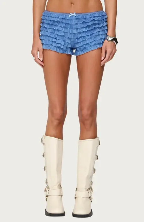 Shailee Ruffle Shorts by EDIKTED