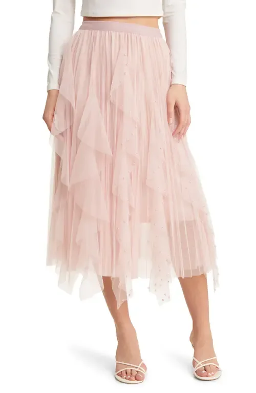 Wendy Beaded Tulle Skirt by NIKKI LUND