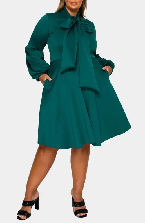 Bekah Long Sleeve Fit & Flare Dress by L I V D