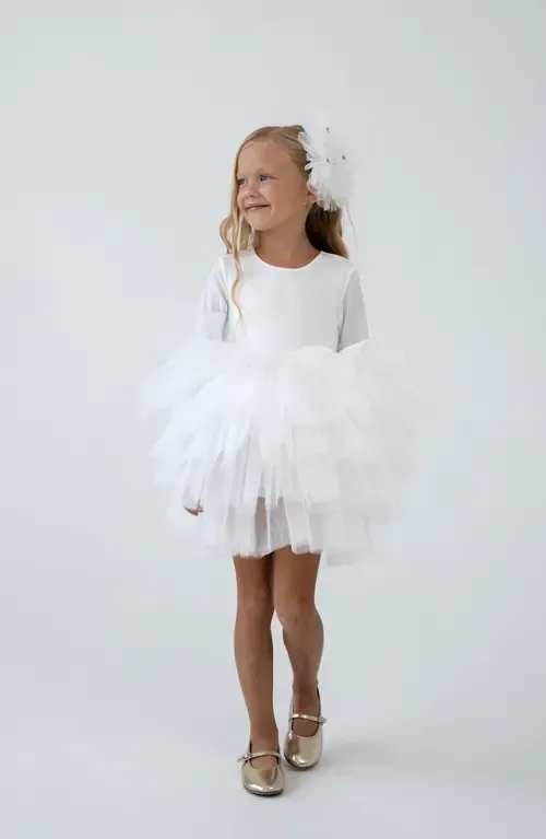 Ivy Open Back Fluffy Tutu Dress by Mini Celebrities