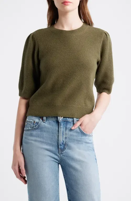 Puff Sleeve Textured Sweater by Madewell