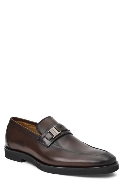 Roma Bit Loafer in Dark Brown Calf by Bruno Magli