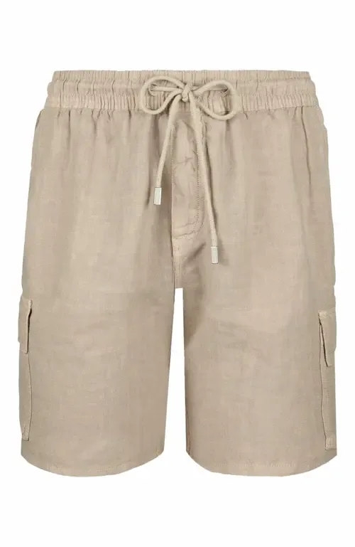 Linen Bermuda Cargo Pockets Shorts by Vilebrequin