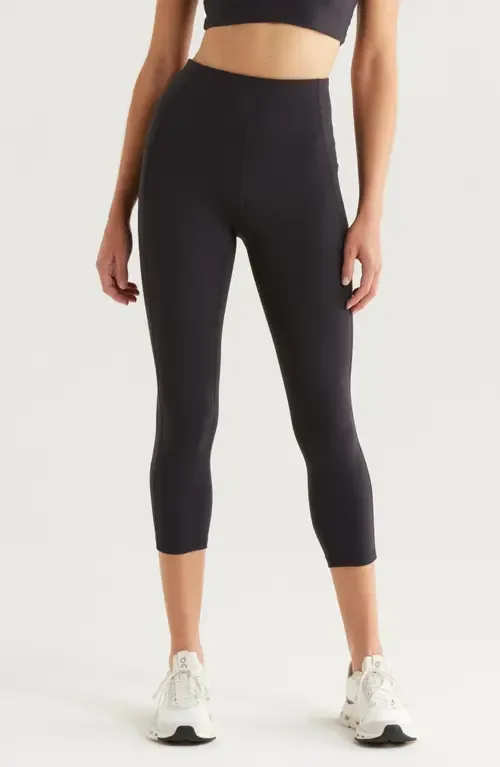 Studio Luxe High Waist Pocket Crop Leggings by Zella