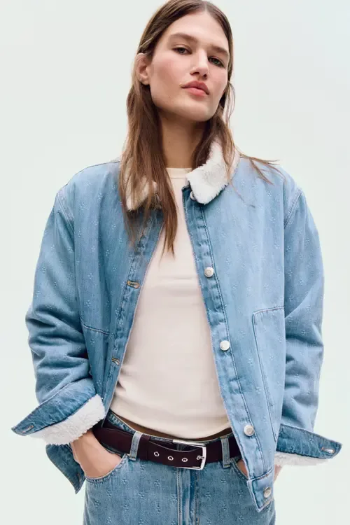 Collared Denim Jacket by H&M