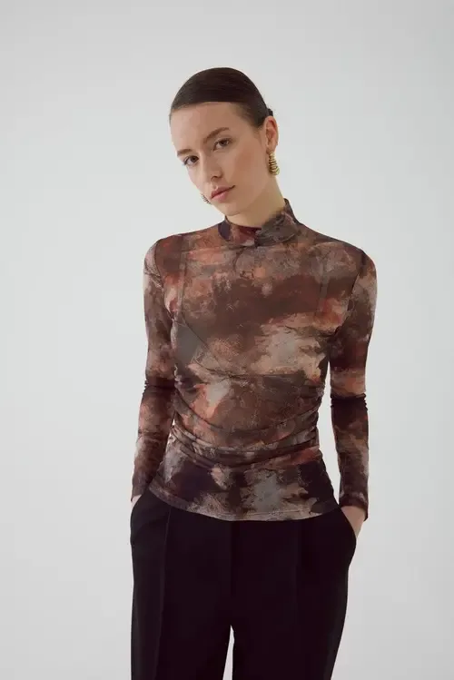 Aldo Tulle Knit Blouse by Exquise