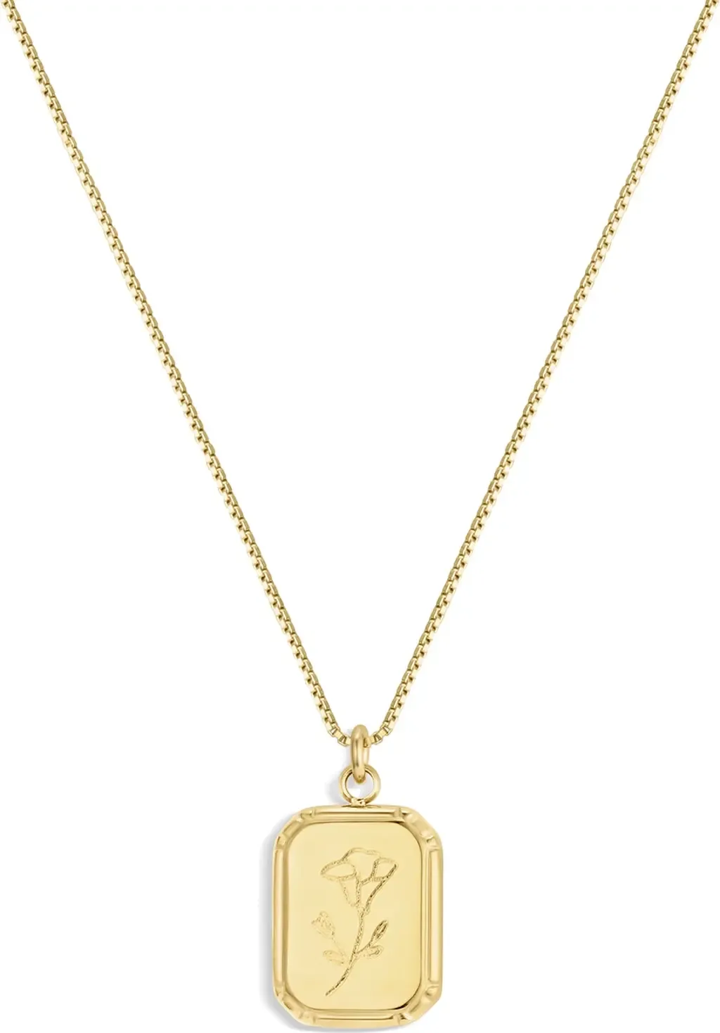 Audrey Birth Flower Pendant Necklace by Set & Stones