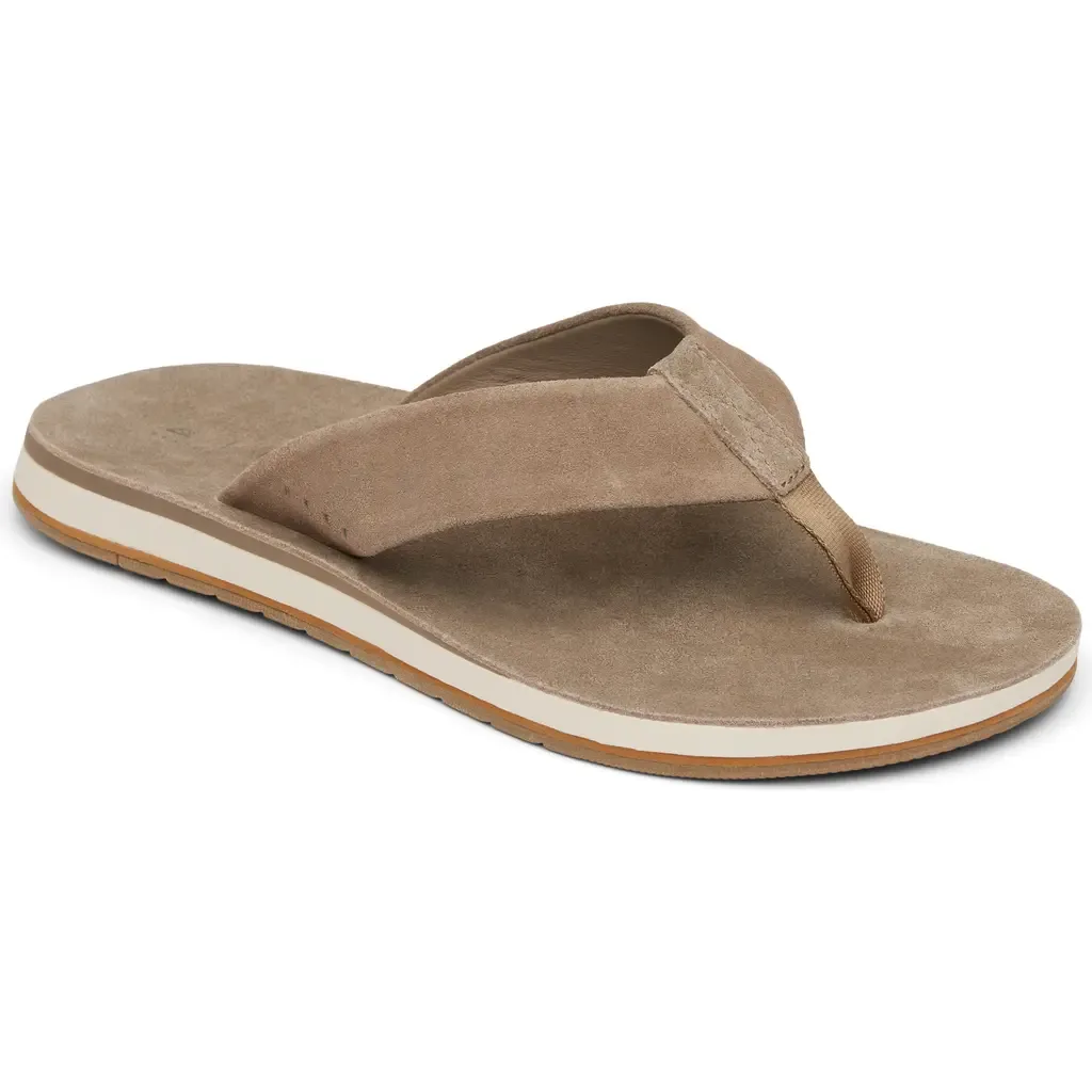 Ojai Classic Flip Flop in Brown Suede by Reef