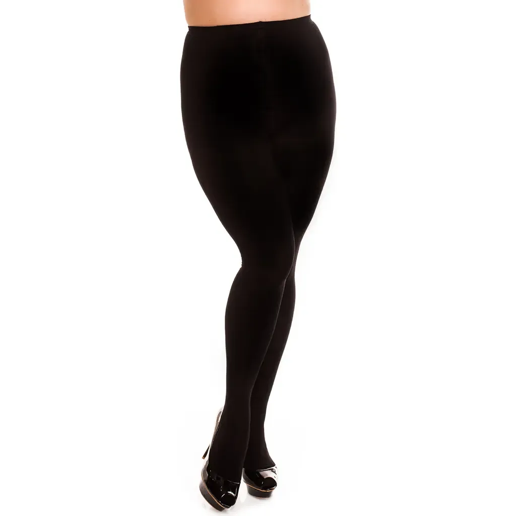 Sweater Tights in Black by Glamory Hosiery