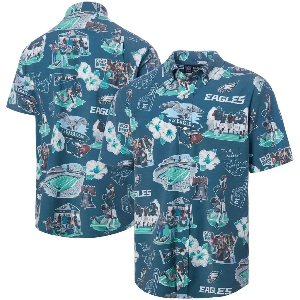 Reyn Spooner Kelly Green Philadelphia Eagles Scenic Button-Down Shirt by Reyn Spooner