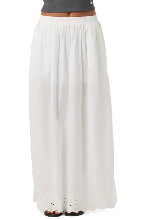 Annalee Eyelet Embroidered Maxi Skirt by O'Neill