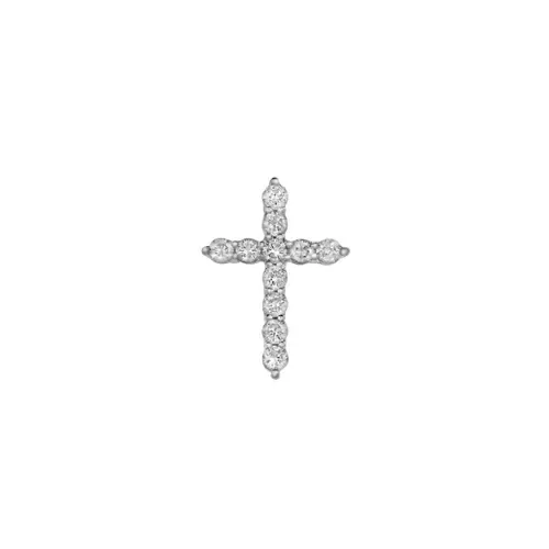 Nazerath 10K Gold Cross Diamond Pendant - 0.33 Ctw