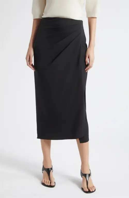 Zampa Virgin Wool Midi Skirt