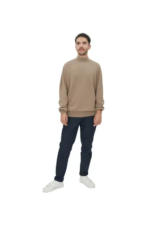 Essential Mock Neck Cashmere Sweater by Gobi Cashmere