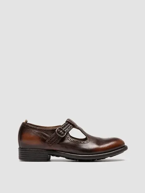 Calixte 071 Leather T-Bar Shoes by Officine Creative