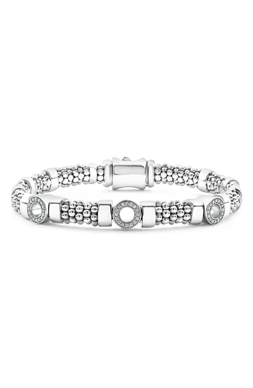 Caviar Spark Diamond Station Rope Bracelet by LAGOS