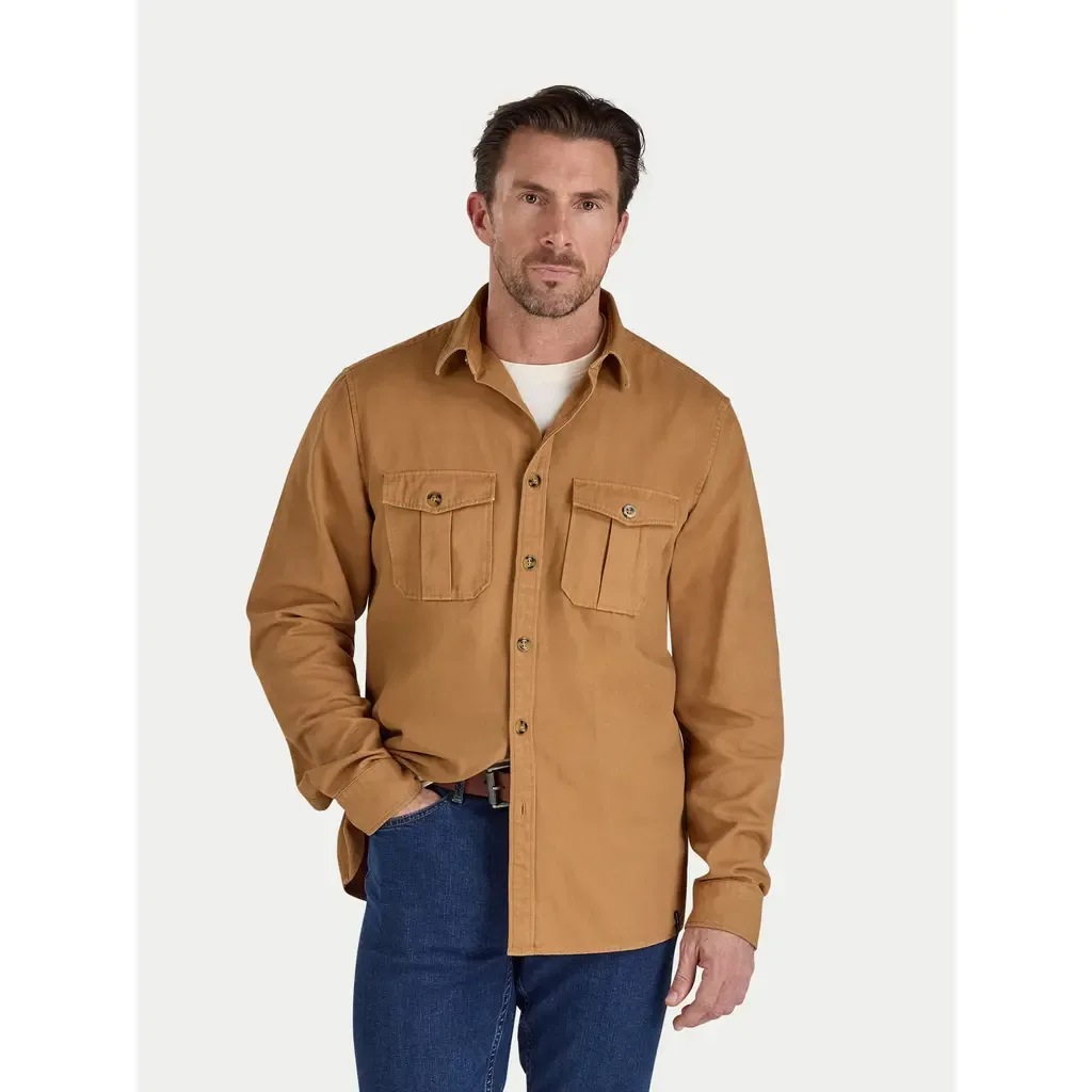Garment Dyed Canvas Shacket by Raging Bull