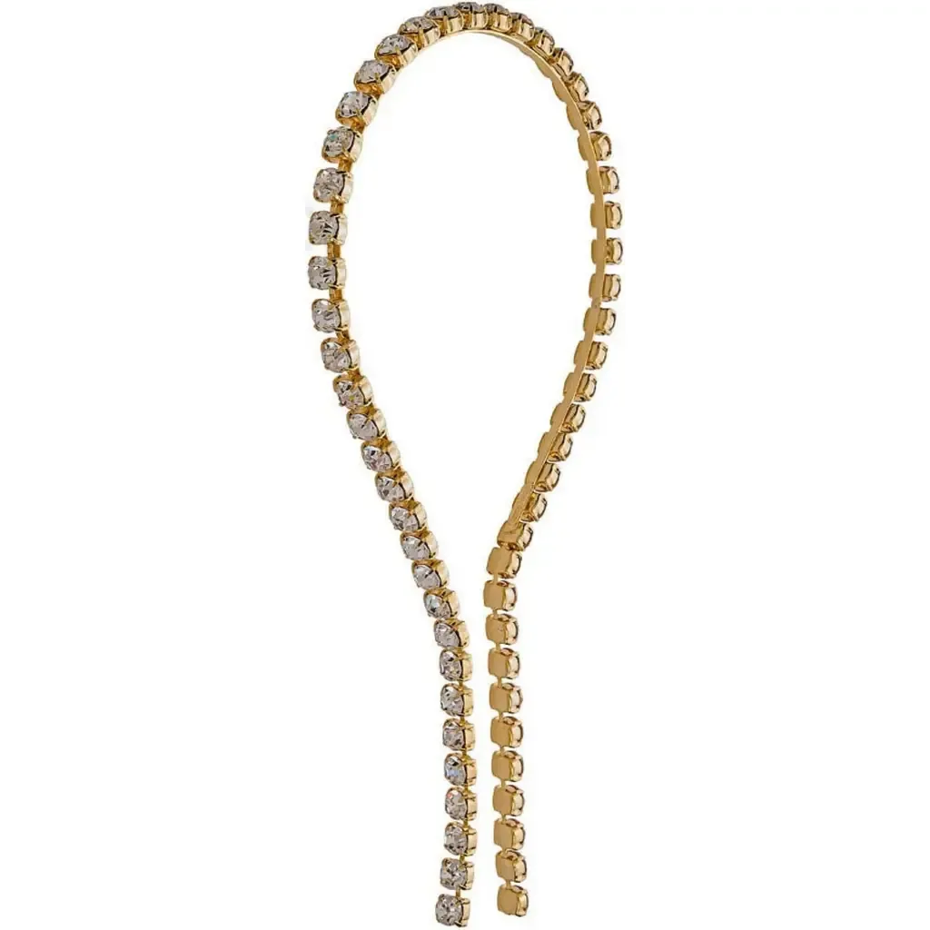 Josephina Magnus Swarovski Drop Chain Headband by Epona Valley