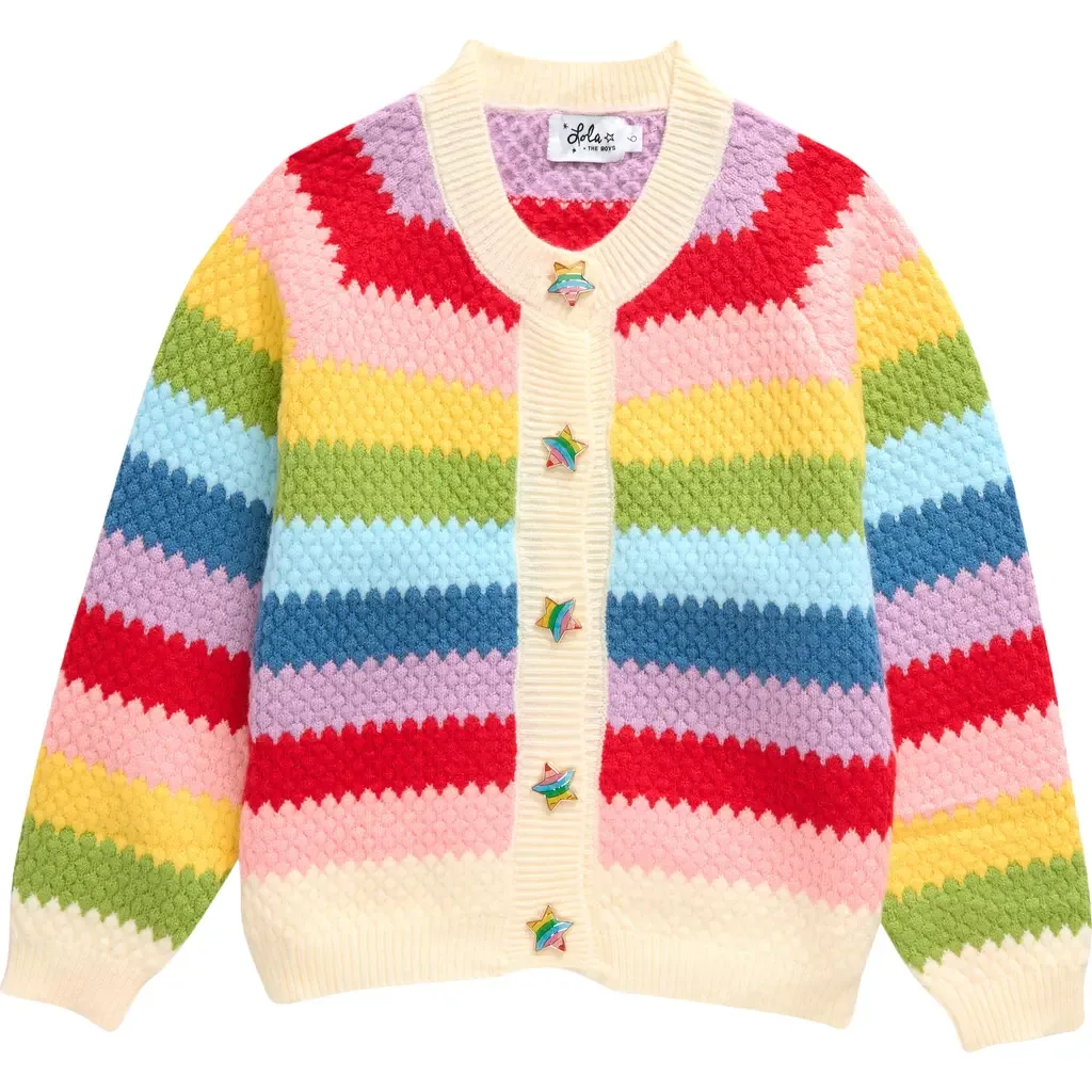 Bright Knit Cardigan by Lola + The Boys