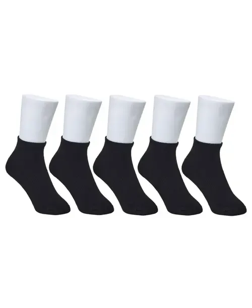 Organic Cotton Half Cushion Low Cut Sock 5-Pack by French Connection