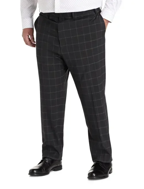 Windowpane Suit Pants by Tallia