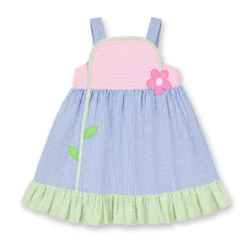Seersucker Dress with Flower by Florence Eiseman