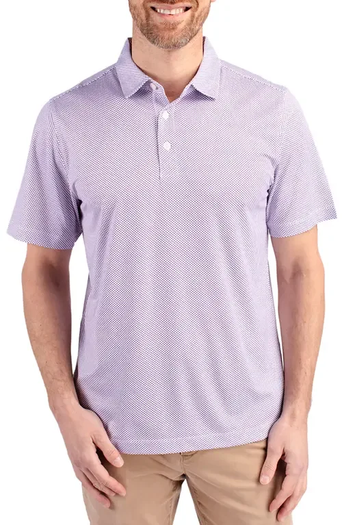 Pike Symmetry Print Recycled Blend Polo by Cutter & Buck