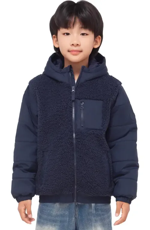 Hooded Fleece Hybrid Jacket by Rokka&Rolla