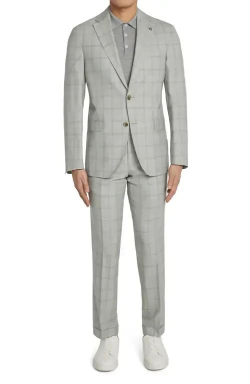 McAllen Unconstructed Plaid Wool Suit by Jack Victor