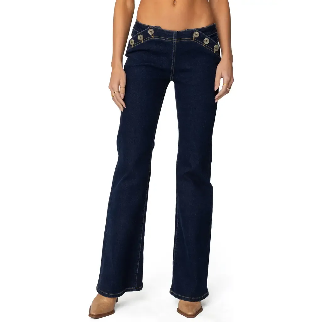 Alison Low Rise Flare Jeans by EDIKTED