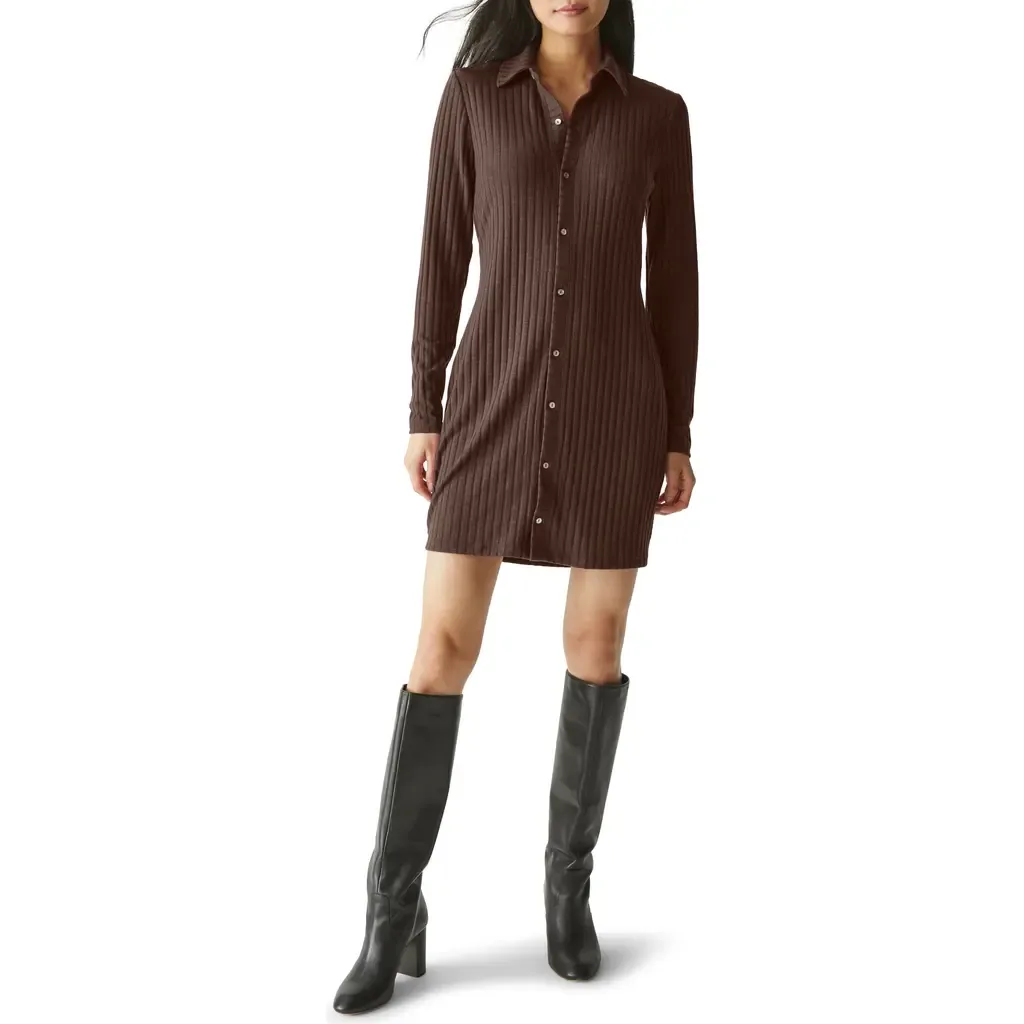 Kayla Long Sleeve Minidress by Michael Stars