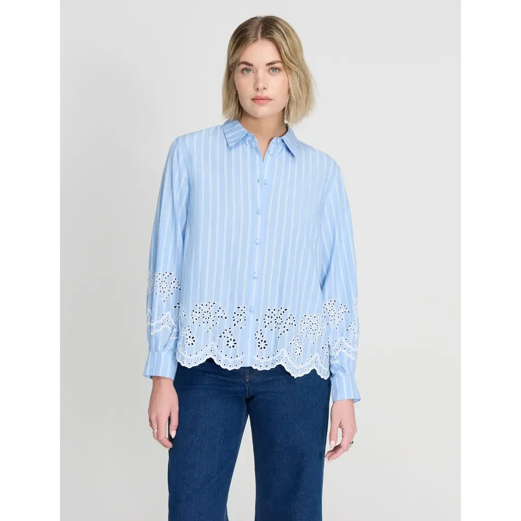 Sydnee Stripe Cotton Shirt