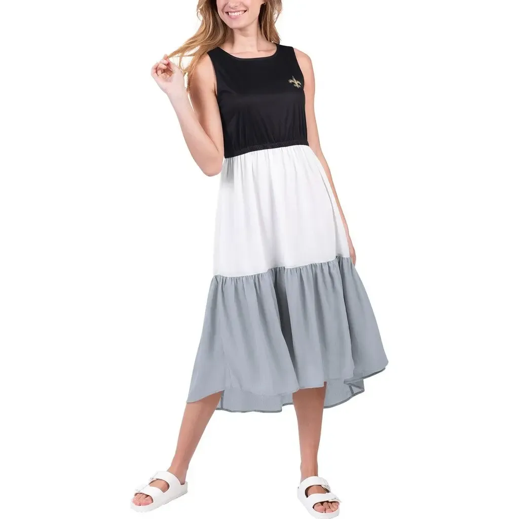 G-III 4Her by Carl Banks New Orleans Saints 12th Inning Colorblock Dress by G-III 4HER BY CARL BANKS