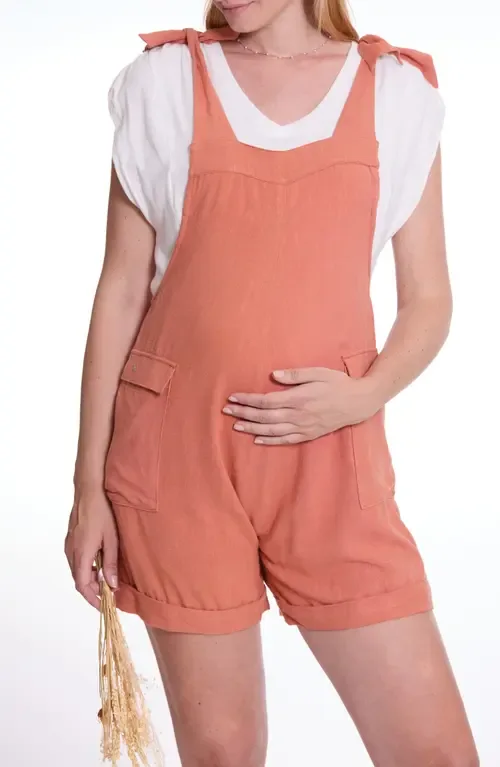 Eloise Dungaree Maternity Short Overalls by Cache Coeur