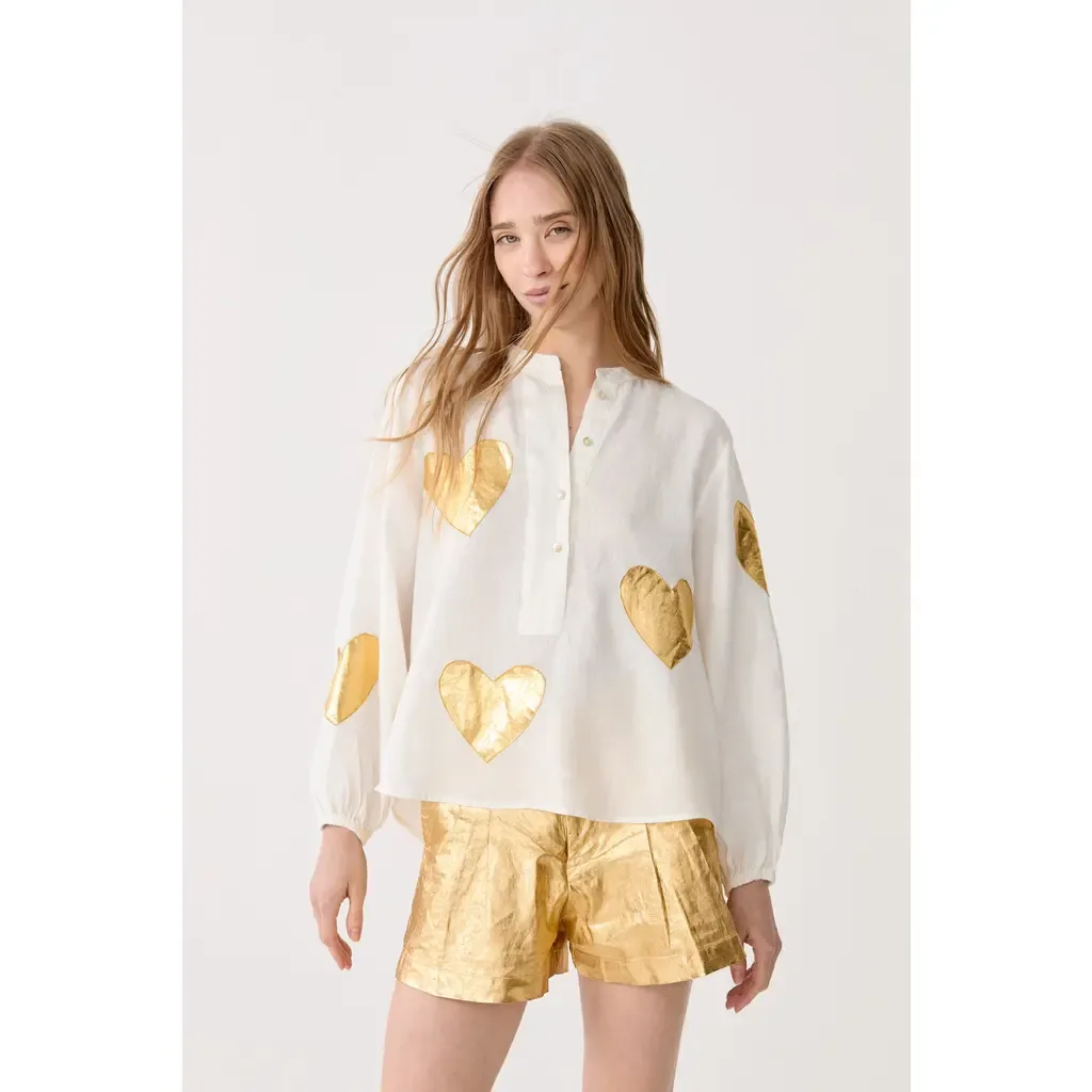 Cupid Linen Shirt by LANHTROPY