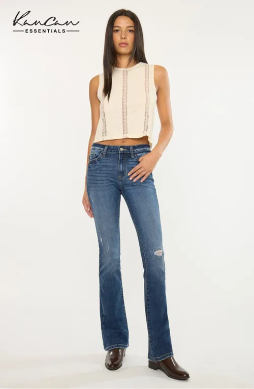Brooklyn Essentials High Rise Skinny Bootcut Jeans by KanCan