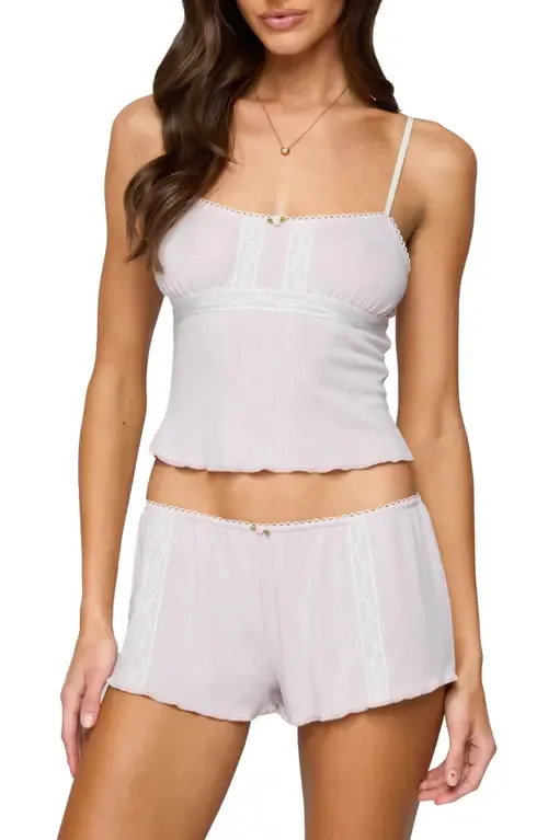 Sephi Lace Trim Pointelle Camisole by EDIKTED