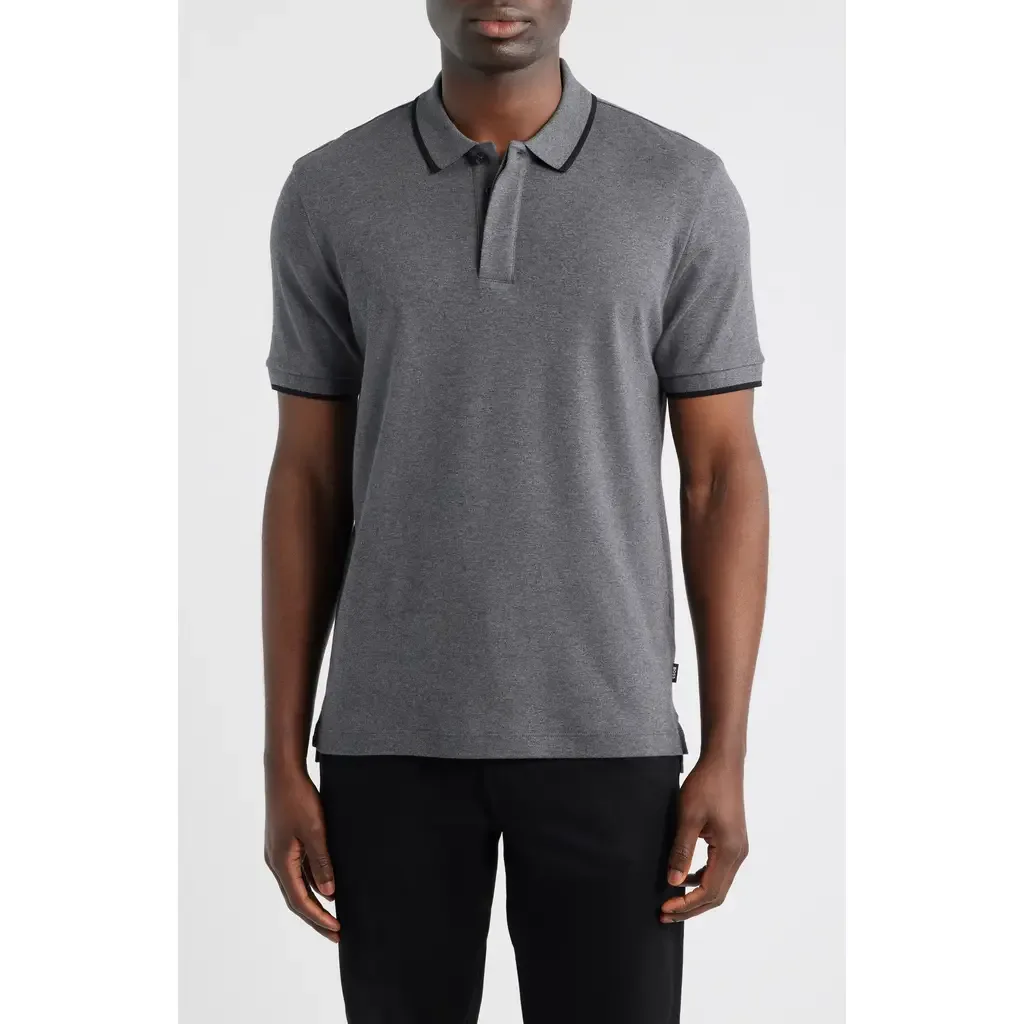 Parlay Tipped Cotton Polo by BOSS
