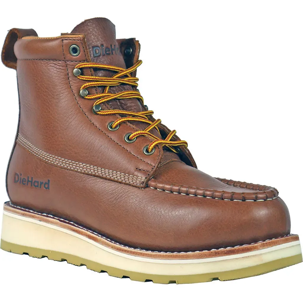 Malibu 6 Inch Rust Soft Toe Work Boot by DieHard