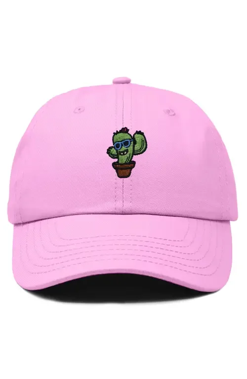 Cactus Embroidered Casual Cap by Dalix