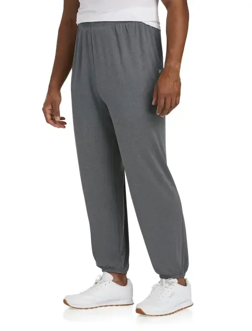 Performance Jersey Elastic-Hem Tech Pants by Reebok