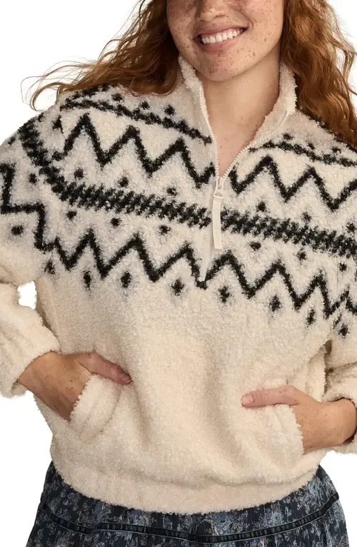 High Pile Half Zip Top by Lucky Brand
