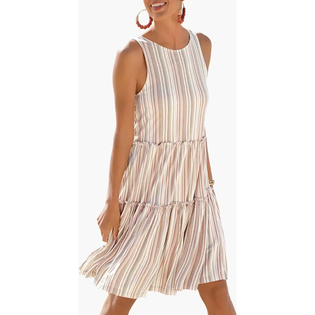 Flowy Tiered Dress by LASCANA