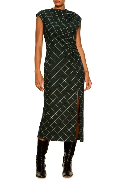 Autumn's Best Plaid Midi Dress by Sanctuary
