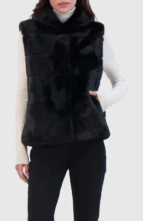 Fur-Free Mink Faux Fur Vest by Lyla Grant