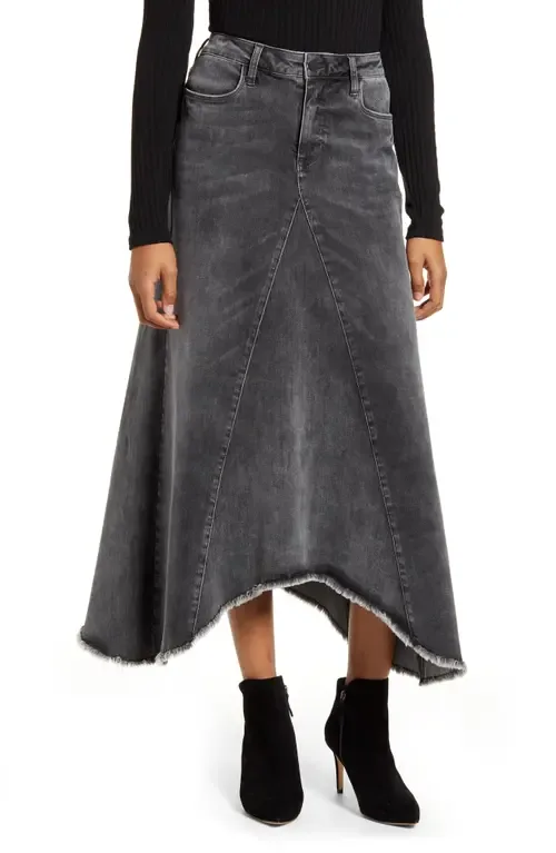 Long Denim Skirt by Wash Lab Denim